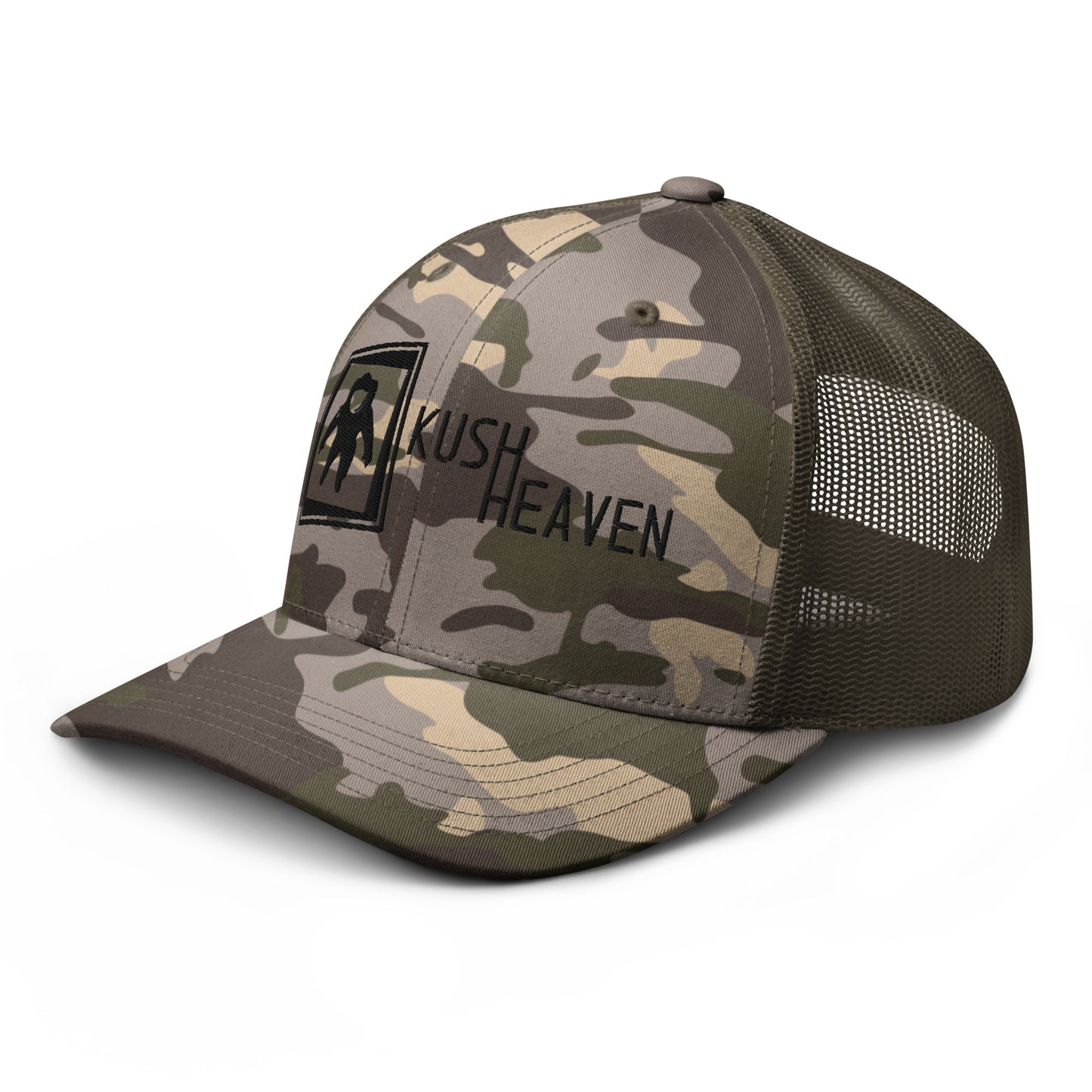 Camouflage trucker hat